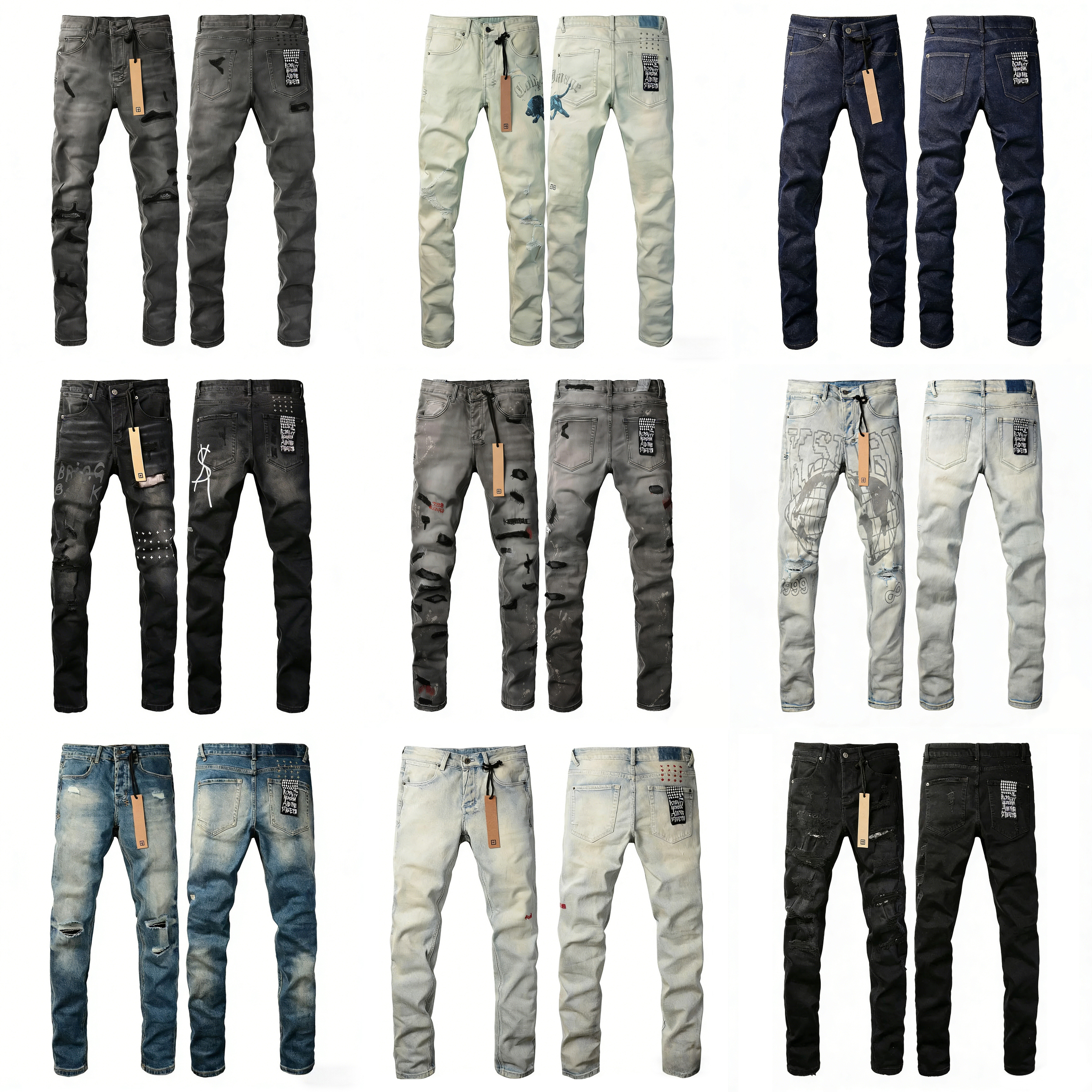 Ksubi Jeans designer jeans pants men's womens pants High-end Quality Straight Designer Retro Shinny Daily Street Casual Sweatpants Designers Joggers Pants