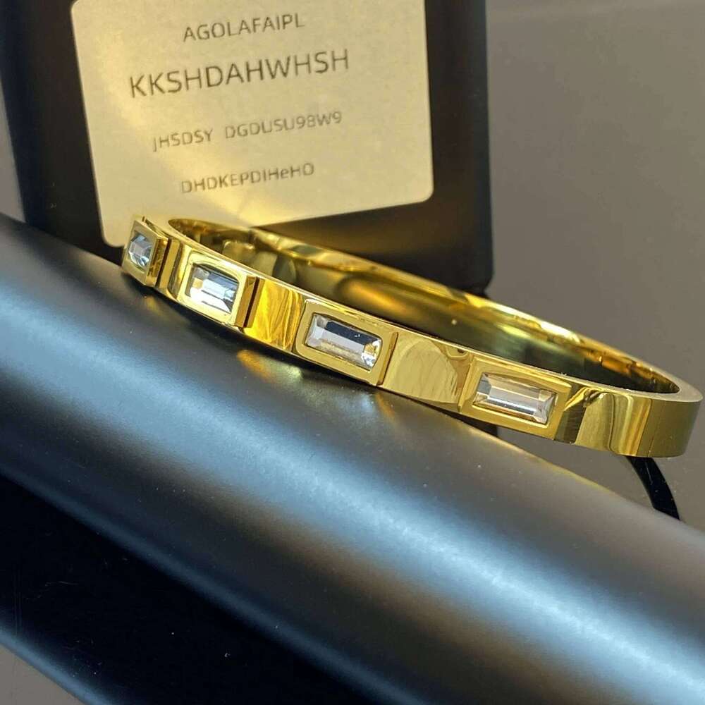 ZAKOL 18K Gold Plated Stainless Steel Cubic Zircon Bracelet for Women Pink Green Square CZ Waterproof Fashion Jewelry Gift