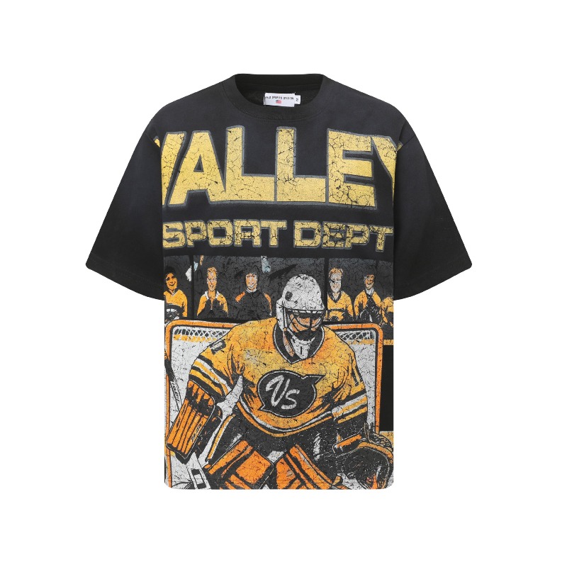 Men's T-Shirts Vally American Drop Animal Print Shorts Sleeve Harajuku Gothic Graphic Madam Top Street T-shirts Fashion Men Women Clothes