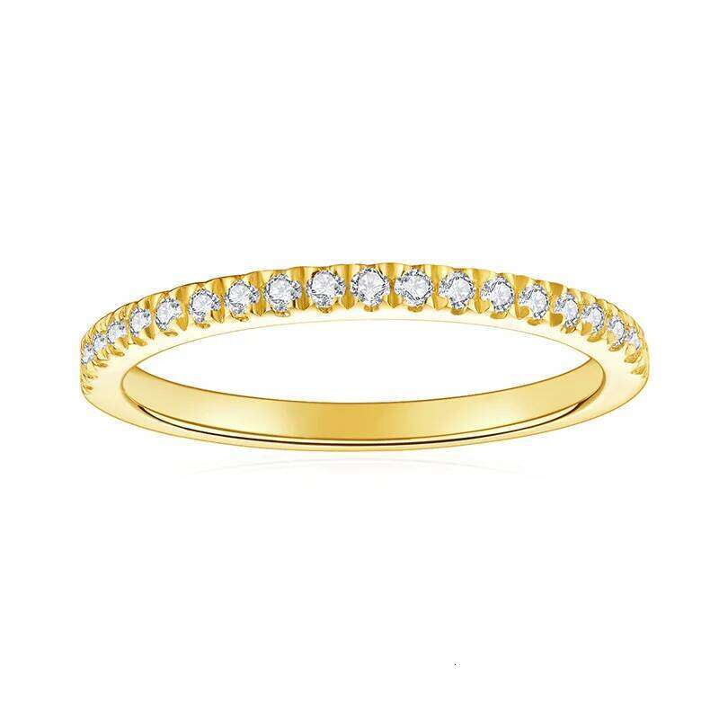 D Color Moissanite Ring For Women 925 Sterling Silver with White Gold Plated Lab Diamond Engagement Wedding Band Jewelry 8dd