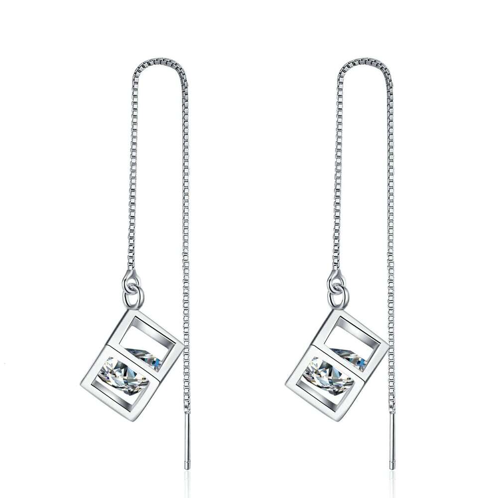 0.5-1ct D Color Moissanite Earrings for Women Lab Grown Diamond Ear Studs 925 Sterling Silver Fine Jewelry Gift New f52