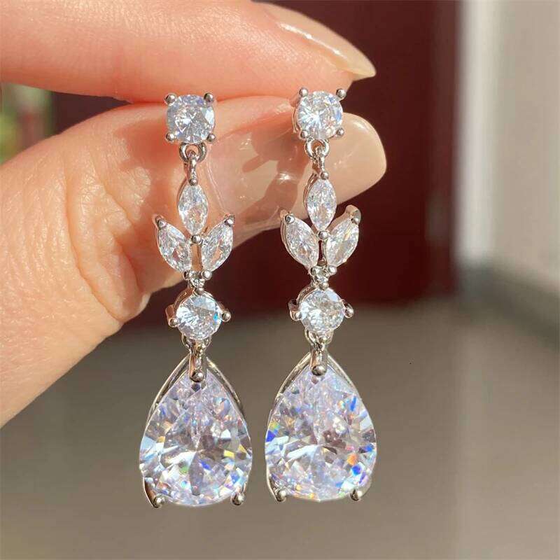ZAKOL Brand Luxury AAA Zircon Earrings Necklace Set Gorgeous Crystal Dubai Wedding Party Jewelry