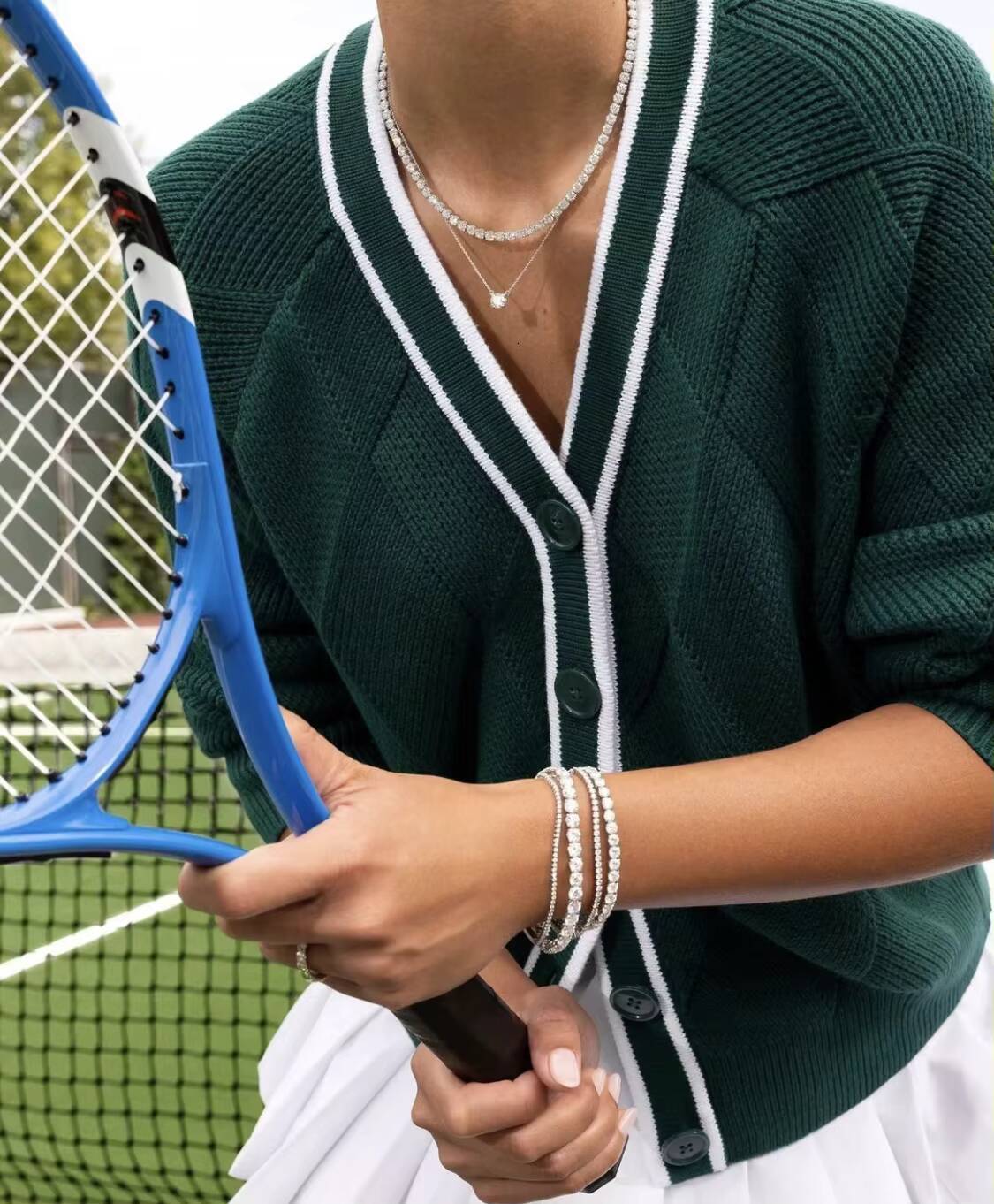 Qinglong Jewelry Factory Wholesale Price Moissanite Tennis Chain 9k 10k 14k 18k Gold Moissanite Tennis Bracelet Fine Jewelry