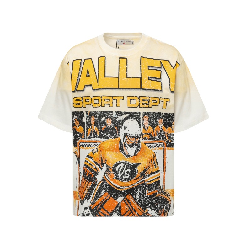 Men's T-Shirts Vally American Drop Animal Print Shorts Sleeve Harajuku Gothic Graphic Madam Top Street T-shirts Fashion Men Women Clothes