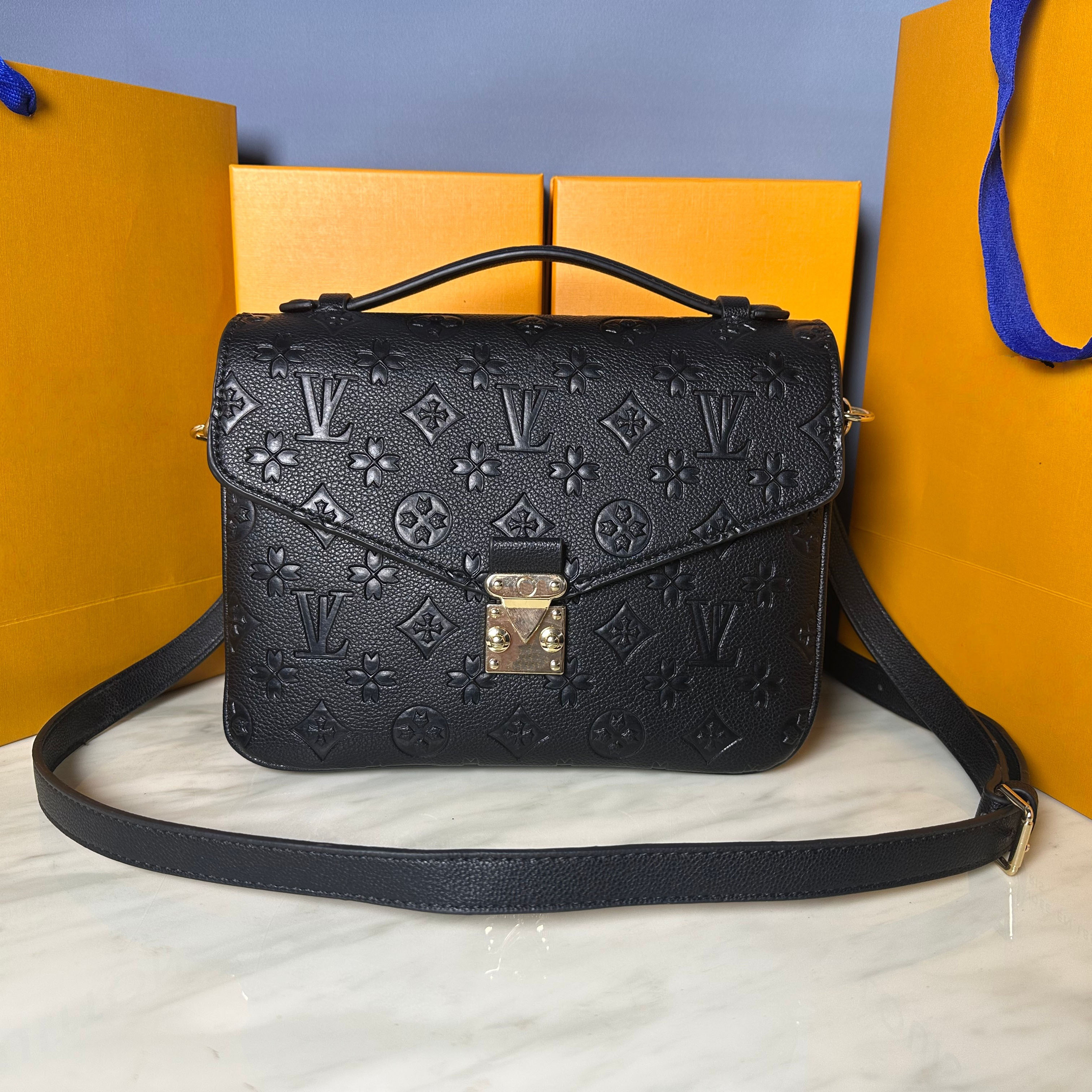 5A Designers Bags Women Luxurys pochette Designers Handbag Messenger bag Embossing Genuine Leather METIS Elegant Handbag M40780