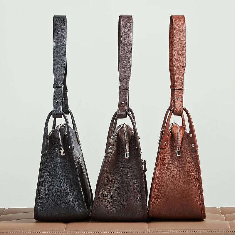 Toptrends Vintage Cow Genuine Leather Underarm Shoulder Bags For Women New Luxury Crossbody Bucket Ladies Handbags tote bag Xiu Lai Si