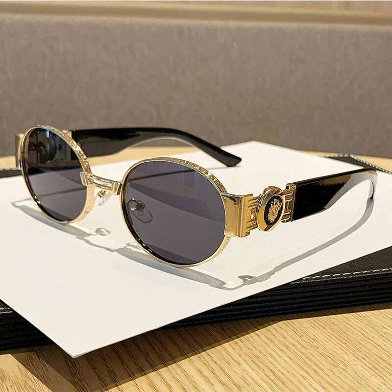 Uv400 Fashion Oval Frame Unisex Protection Polarized Sunglasses With Mirrored Lenses