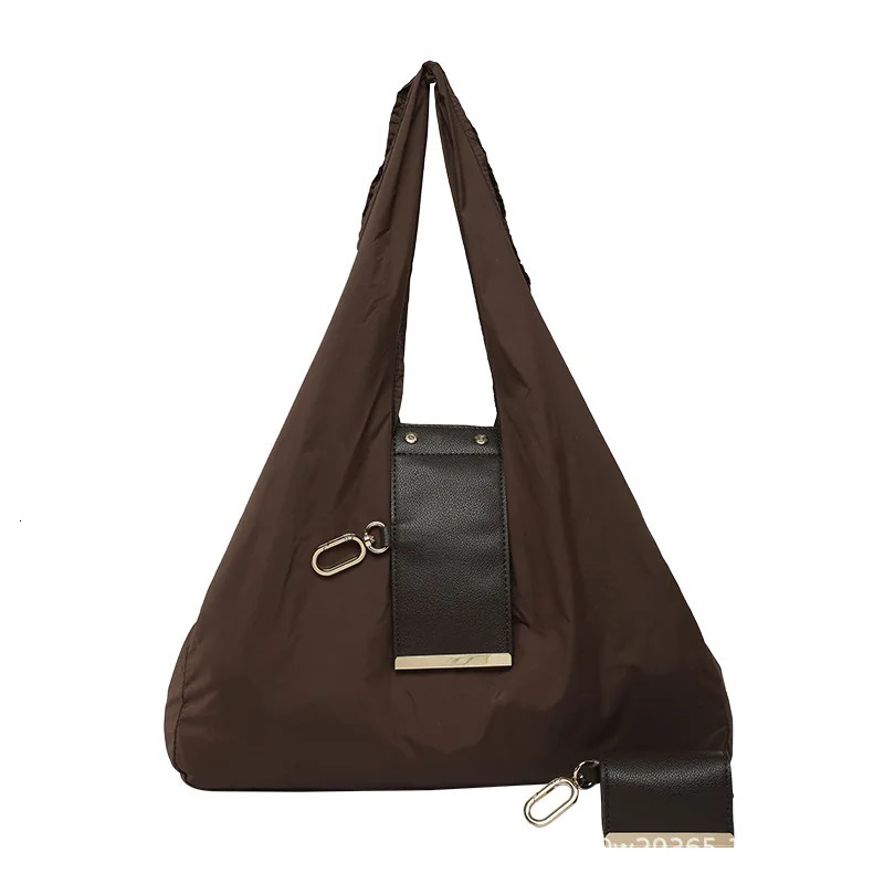 1PCS PU Polyester High Quality Hanging Bag for Shopping Large Capacity Foldable Portable Shopping BagStorage bag 251225