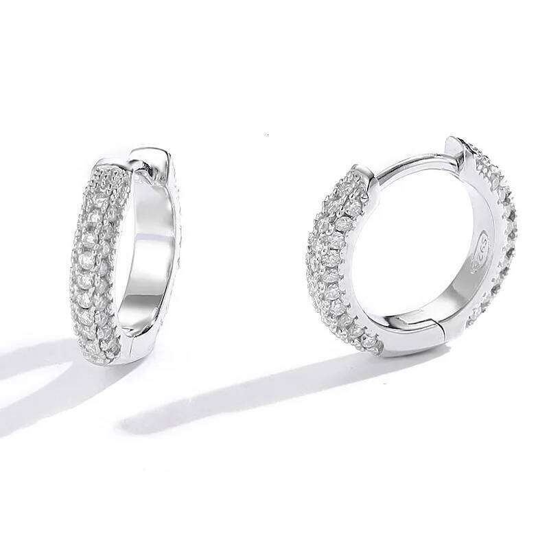 0.5-1ct D Color Moissanite Stud Earrings For Women Top Quality 100% 925 Sterling Silver Sparkling Wedding Jewelry dc3