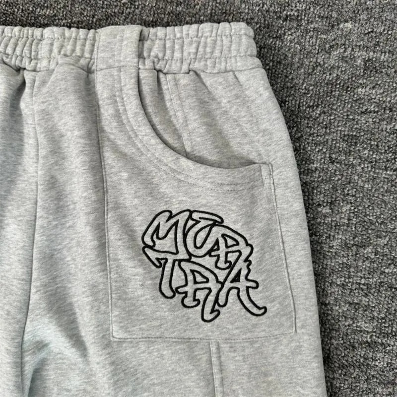 Men's Pants Patchwork Mertra Embroidery Logo Men Women High Quality Trousers Jogger Drawstring Sweatpants