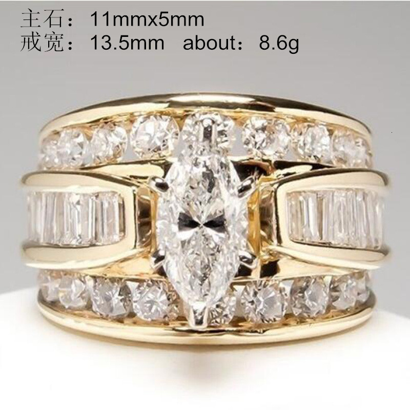 Luxury Brand Designer Jewelry E-Commerce Source Women's Ring European And American Trendy Fashion Engagement Jewelry Sparkling Diamond