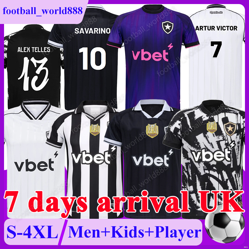 P-4GG Camisas Botafogo 25 26 Soccer Jerseys IGOR JESUS 2025 Football Shirt MATHEUS MARTINS ARTUR RAFAEL LOBATO football kits KAUE M.PONTE Men Kids full Kit Socks Sets