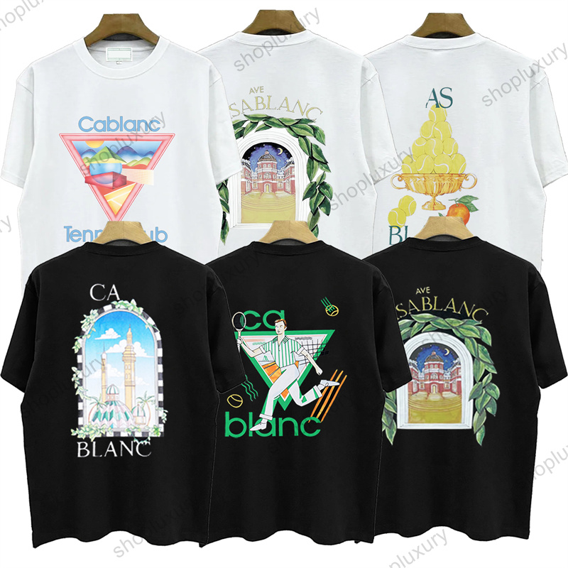t shirts Designer summer fashion casas t shirt men high quality thick blancaly tee shirts Short tees Men's Tees blancaly t shirt Clothing Designer Short Brand Letter