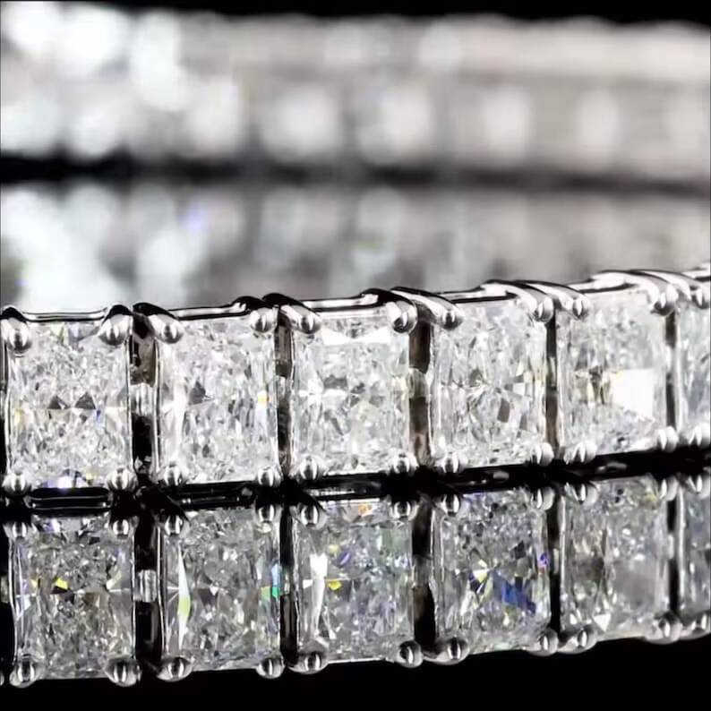 Exclusive VVS Moissanite Elegant Tennis Bracelet Crafted With Brilliant Moissanite Stones Showcasing Luxury Grace And Perfection
