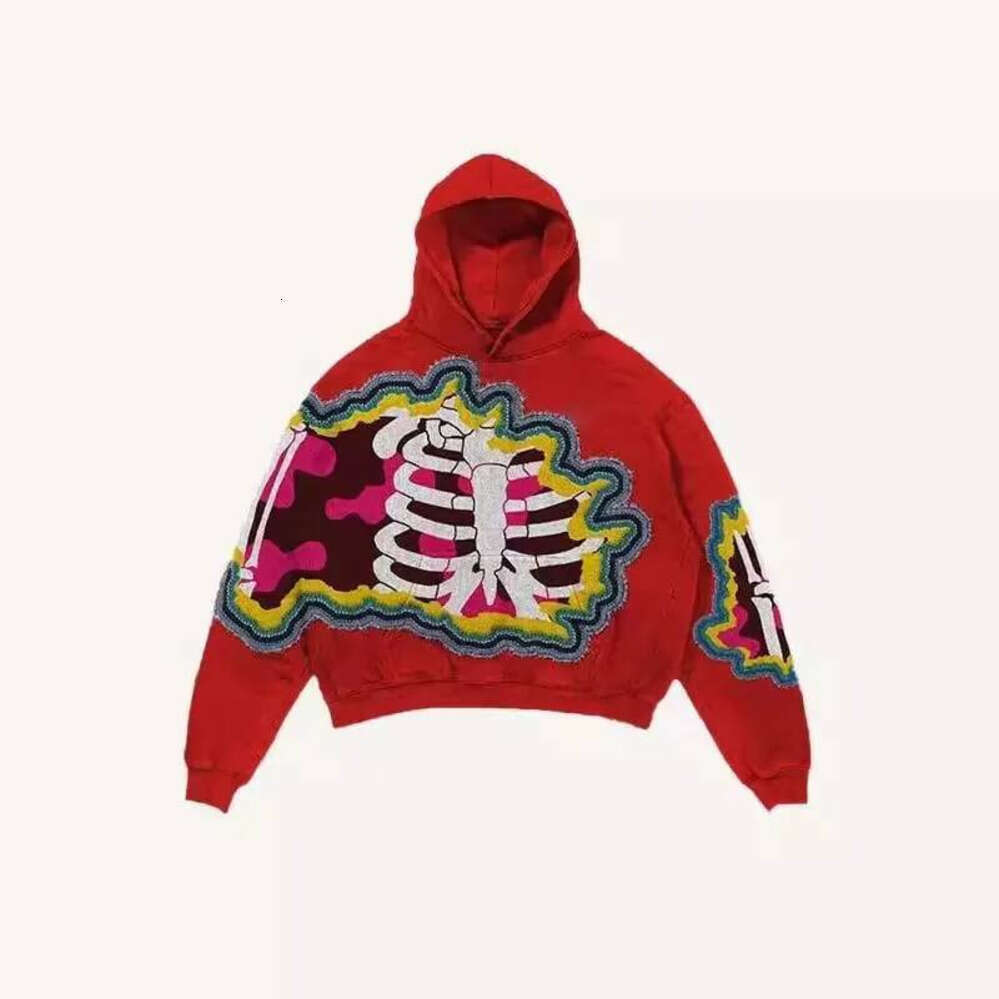 Niche Abstract Art Graffiti Watercolor Painting Oversized Printed Cotton Sweatshirts Men And Women Popular Street Tops Hoodies Zhehan