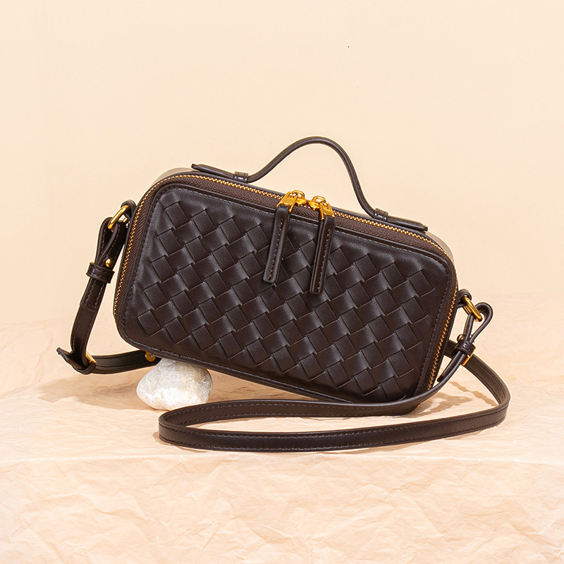 Luxury Brand Fashion Bag Original Niche Design Classic Lunch Box Bag Woven Bag Women Mini Crossbody Bag Handbag Box Bag Tofu Bag