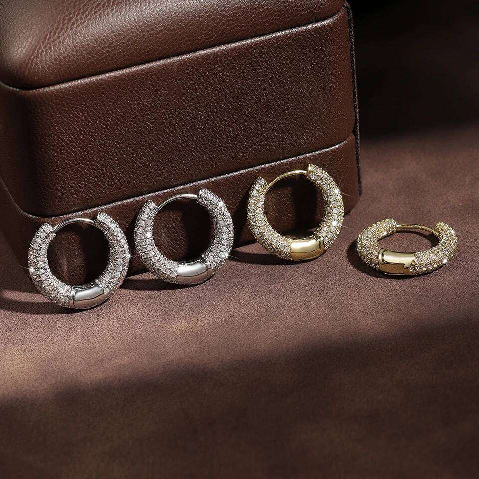 ZAKOL Fashion Buling Micropaved Zirconia Hoop Earrings for Women Luxury AAA CZ Party Jewelry Accessories Gift