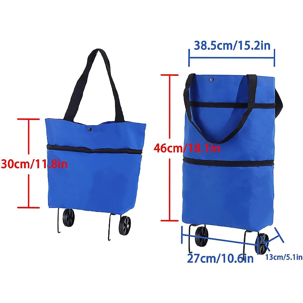 Small Pull Cart Folding Shopping Bag Shopping Buy Food Trolley Bag on Wheels Bag Buy Vegetables Shopping Organizer Portable Bag 251225