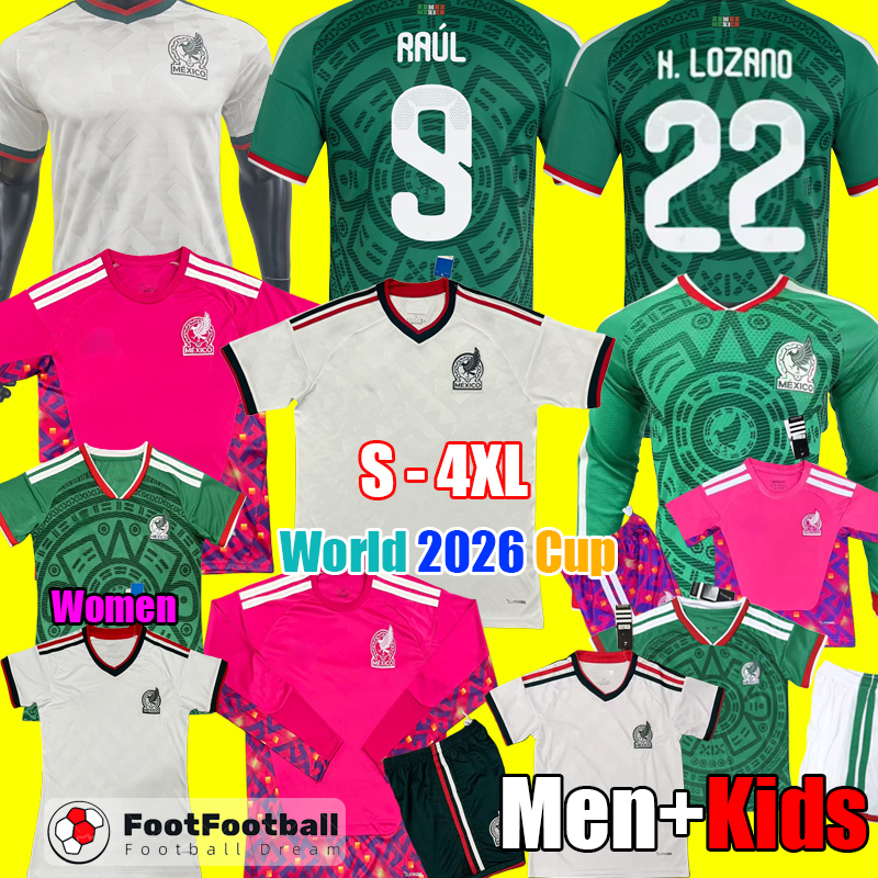 S-4XL 2025 World Mexico jersey 2026 VEGA RAUL CHICHARITO H.LOZANO 25 26 football shirts soccer jerseys football shirt CHICHARITO LOZANO Men kids sets