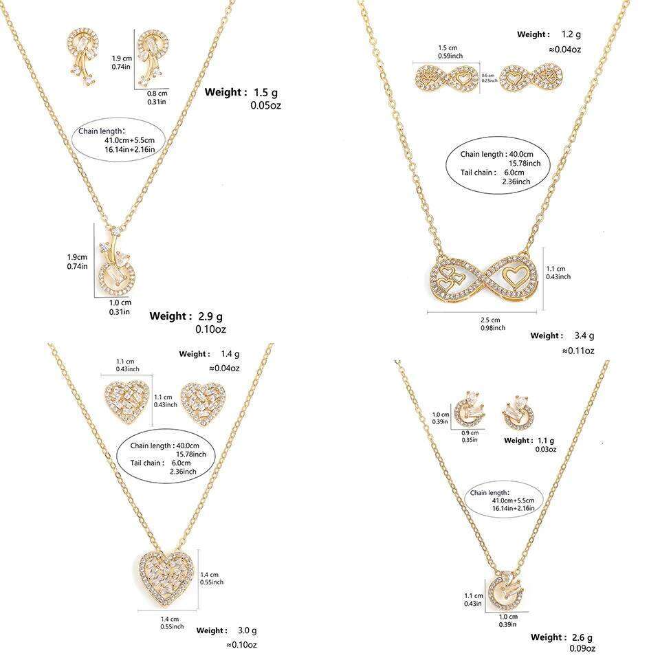 ZAKOL 2Pcs Geometric AAA+ Zircon Earring Necklaces for Women Shiny Baguette CZ Wedding Party Jewelry Set 2025 New