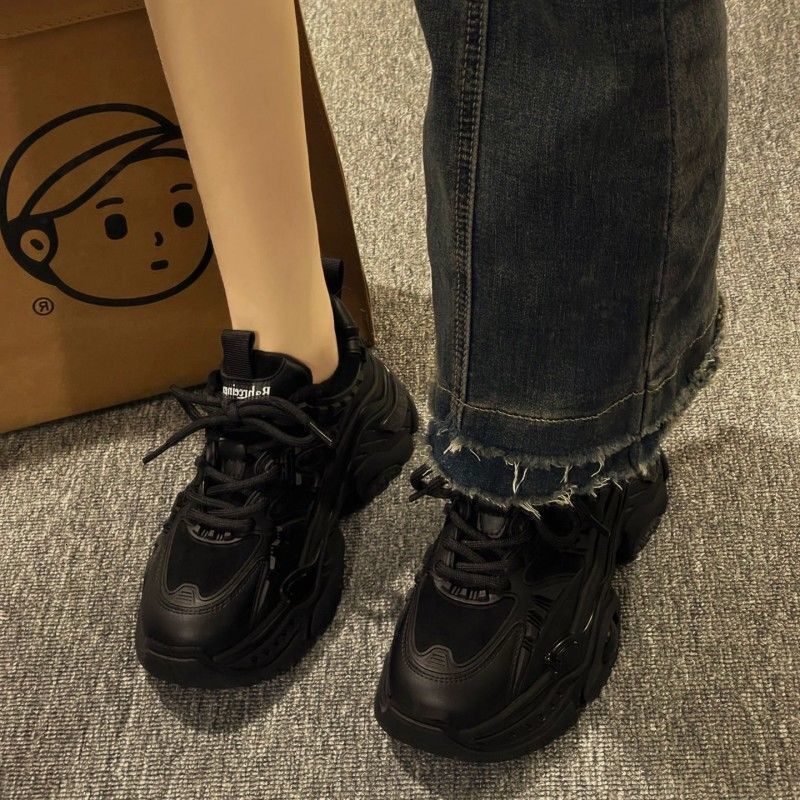 2025 Designer Fashion Women's Thick soled Height Increasing Sneakers, Casual Running Shoes