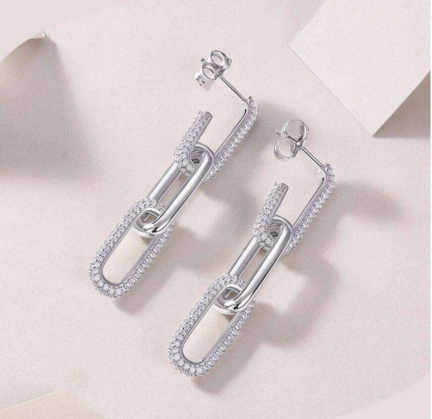 Real D Color Moissanite Diamond GRA Certified 925 Sterling Silver Sparkling Smile Stud Earrings for Women Jewelry Gift 048