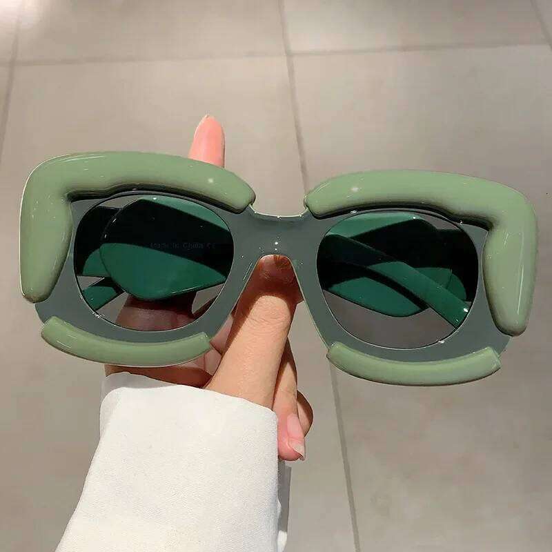 Vintage Brand Designer Y2k Square Sunglasses Women For Men Sun Glasses Luxury Big Cloud Frame Popular Oversized Eyeglasses Uv400