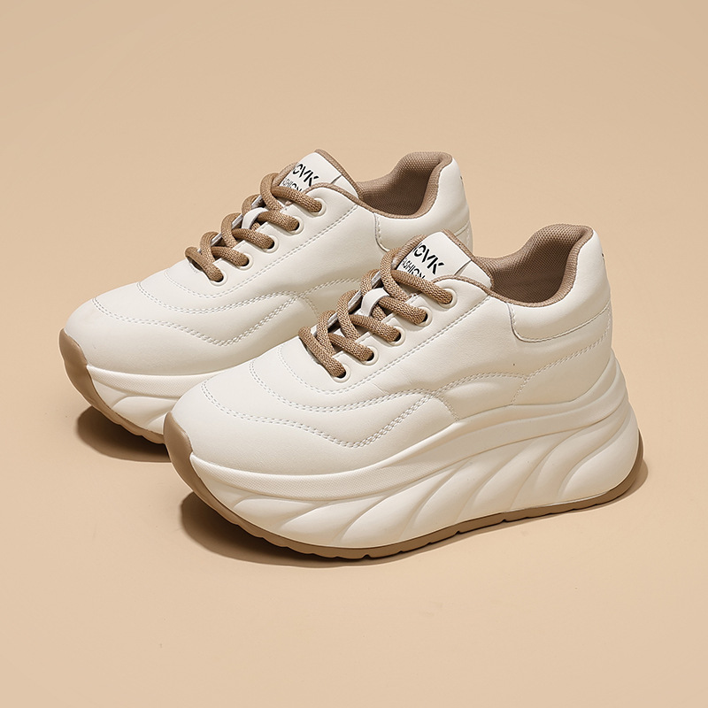 2025 Designer Fashion New Women's Multi functional Height increasing Soft soled Sports and Leisure Flat Shoes