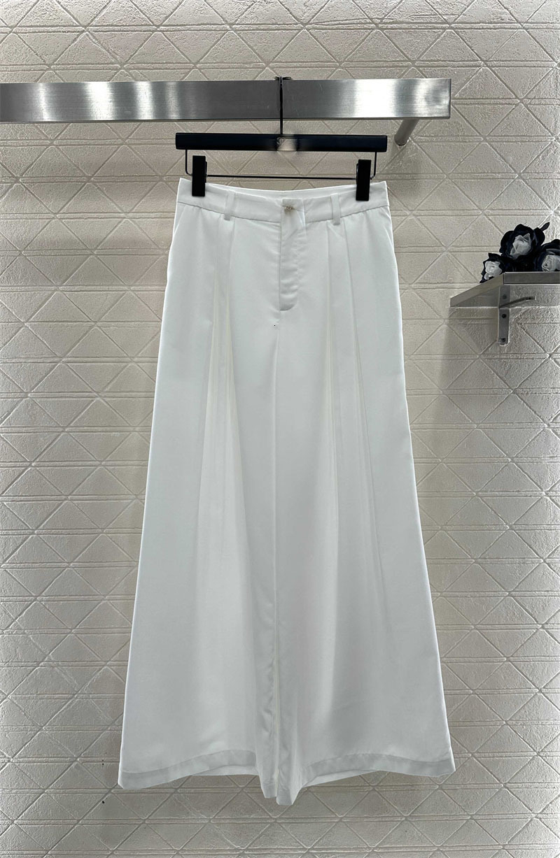 25 Winter New Nanyou High-End Cha Simple Casual Turn-Down Collar Top Pleated Wide-Leg Pants Set