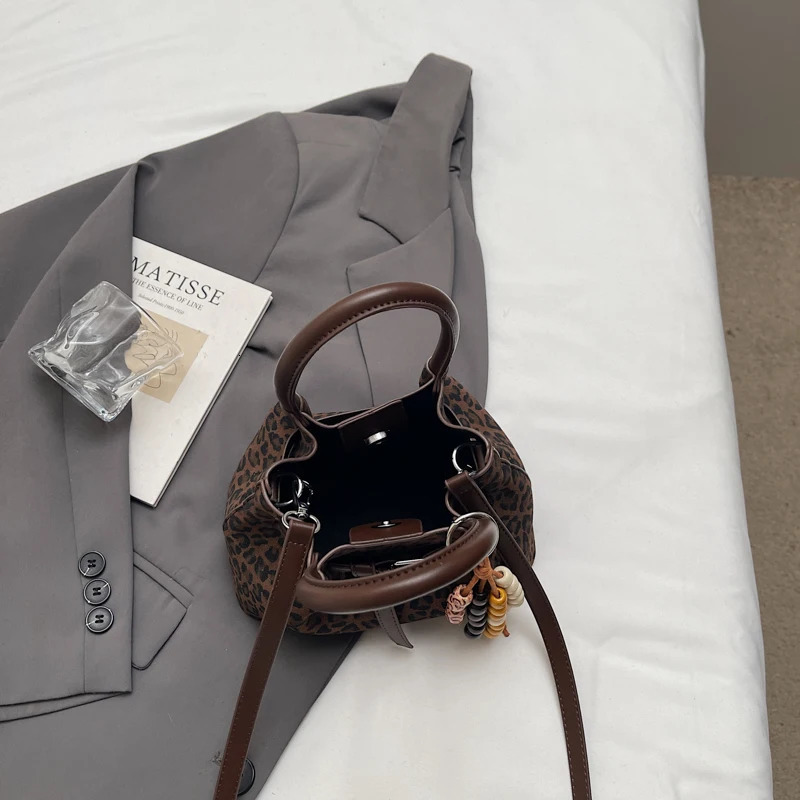 LEFTSIDE Womens Suede Leather Handbag Top-Handle Satchel Purse Vintage Chic Small Tote Bag for Daily Use Winter Trend 251225