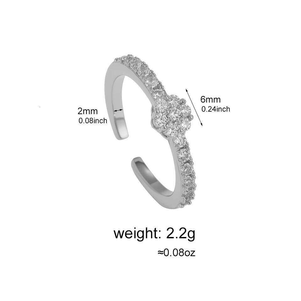 ZAKOL Light Luxury Round Zircon Inlaid Thin Ring for Ladies Simple Fashion Versatile Wedding Engagement Party CZ Jewelry