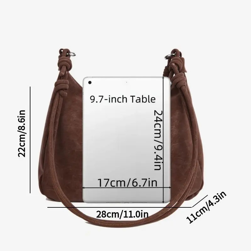 Fall Winter Womens Tote Bag Faux Suede Crossbody Shoulder Handbag Spacious Stylish Purse for Daily Work 251225