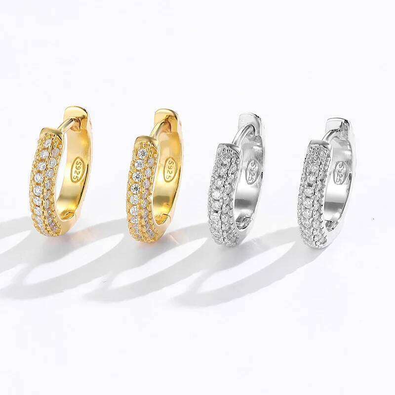 0.5-1ct D Color Moissanite Stud Earrings For Women Top Quality 100% 925 Sterling Silver Sparkling Wedding Jewelry dc3