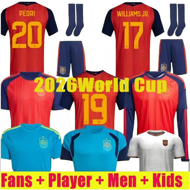 26EspanaMORATA PEDRI ASENSIO soccer jersey national team FERRAN KOKE YAMAL camiseta de futbol GAVI SARABIA KOKE SERGIO JORDI ALBA 26 27 football shirt Men Kids set