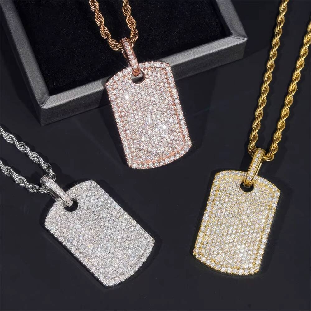 Hot-selling Hip Hop Personalized 925 Silver Vvs Moissanite Trendy Pendant
