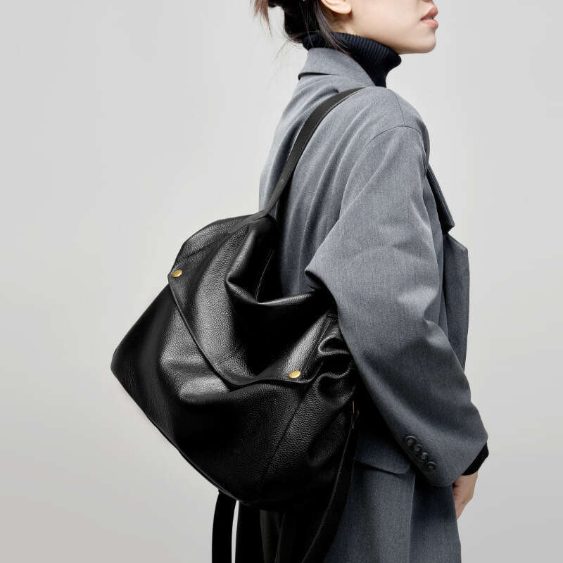 Luxury Shoulder Bags Totes Hobo Winter New Large Capacity Single Genuine European And American Style Soft Leather Tote Simple Casual Women S Bag