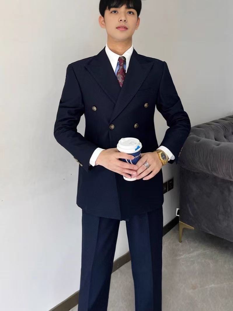 T2792 Men's Slim Fit British Style Suit