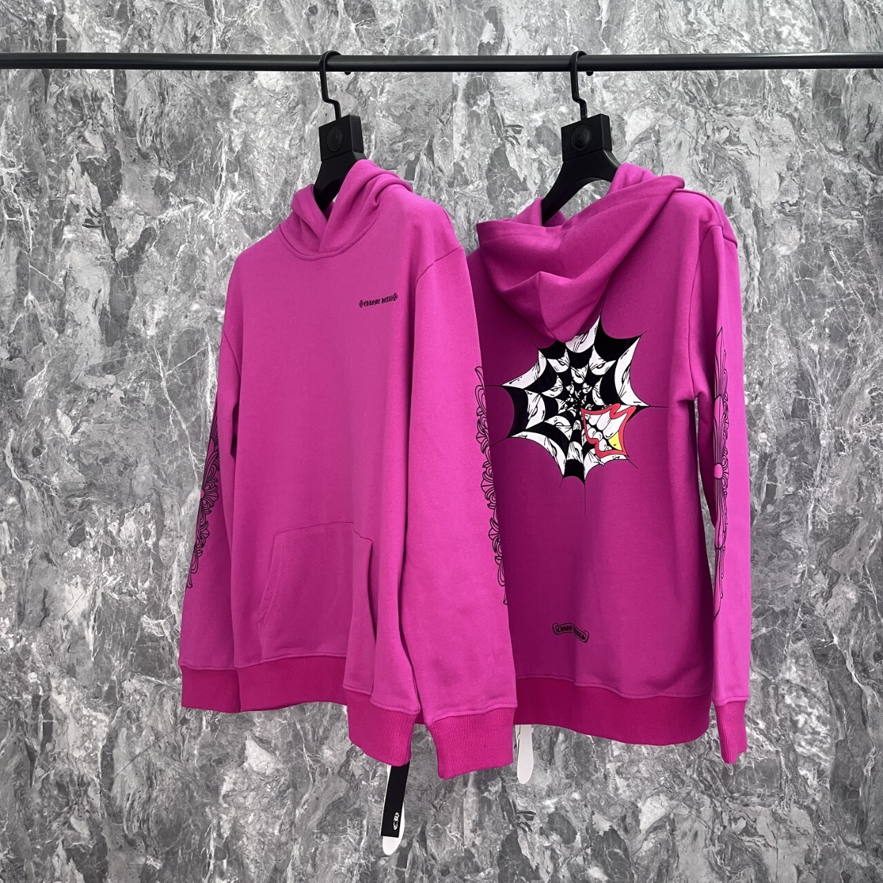 men hoodies sweatshirts designer luxury women for correct short sleeve version 24ss graffiti mattyboy chrime chrome hearts chromehearts chromeheartshoodie je8p