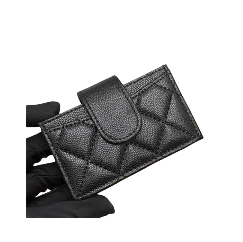 Genuine leather Women wallet brand designer woman card holders original box caviar leather wholesale discount