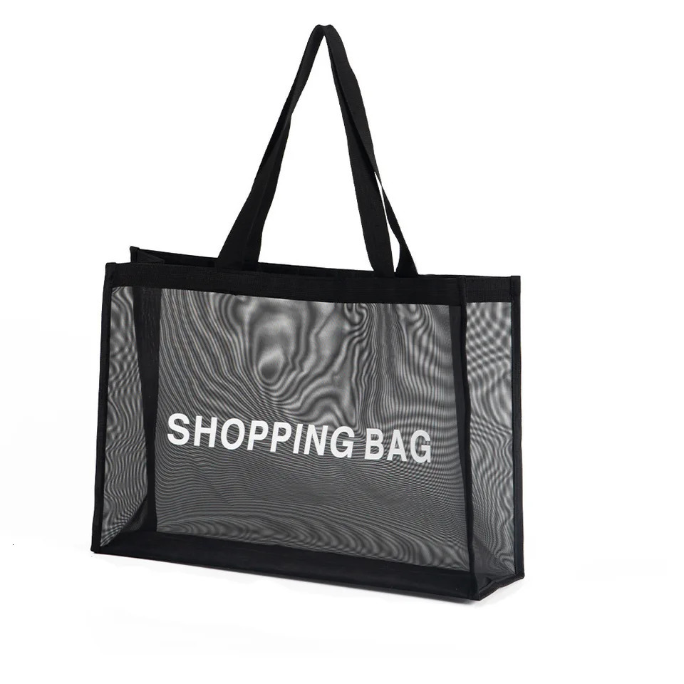 Fashionable and convenient mesh large capacity shopping bag daily necessities storage bag tourist beach bathing products envi 251225