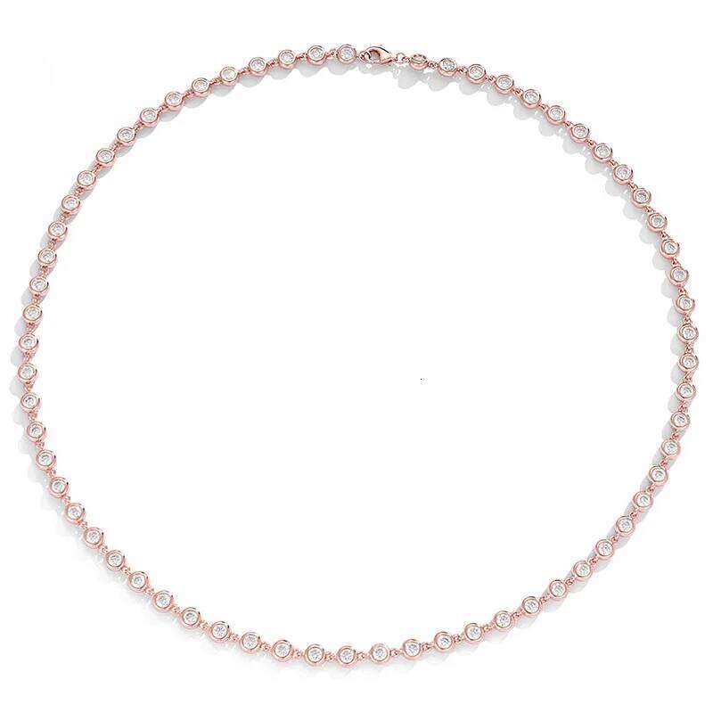 3mm D Color Moissanite Woman Pendant Sier For Women Chains Party Bridal Fine Jewelry 925sterling Silver Necklace c2a