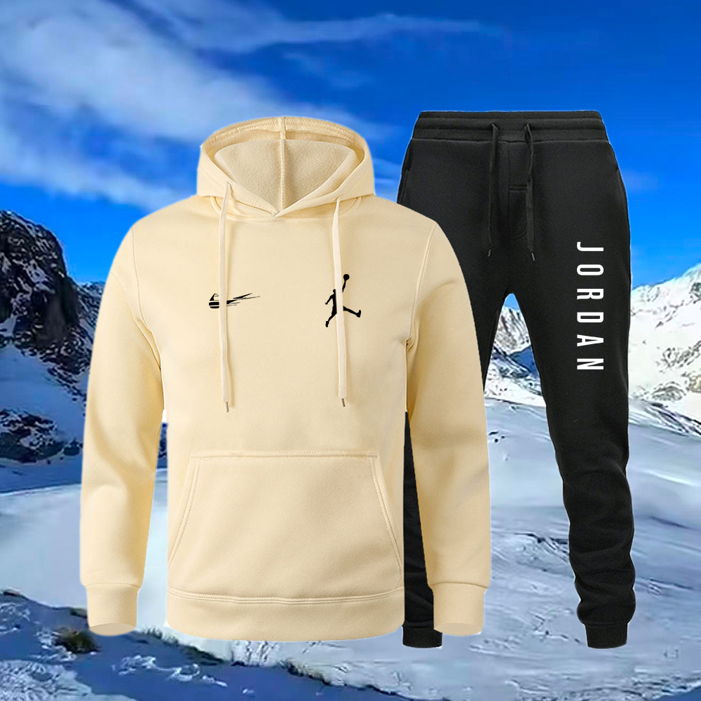 Hot Men Tracksuit Long sleeved hoodie and trousers Trackpants Street casual sports style Running Basketball Football men