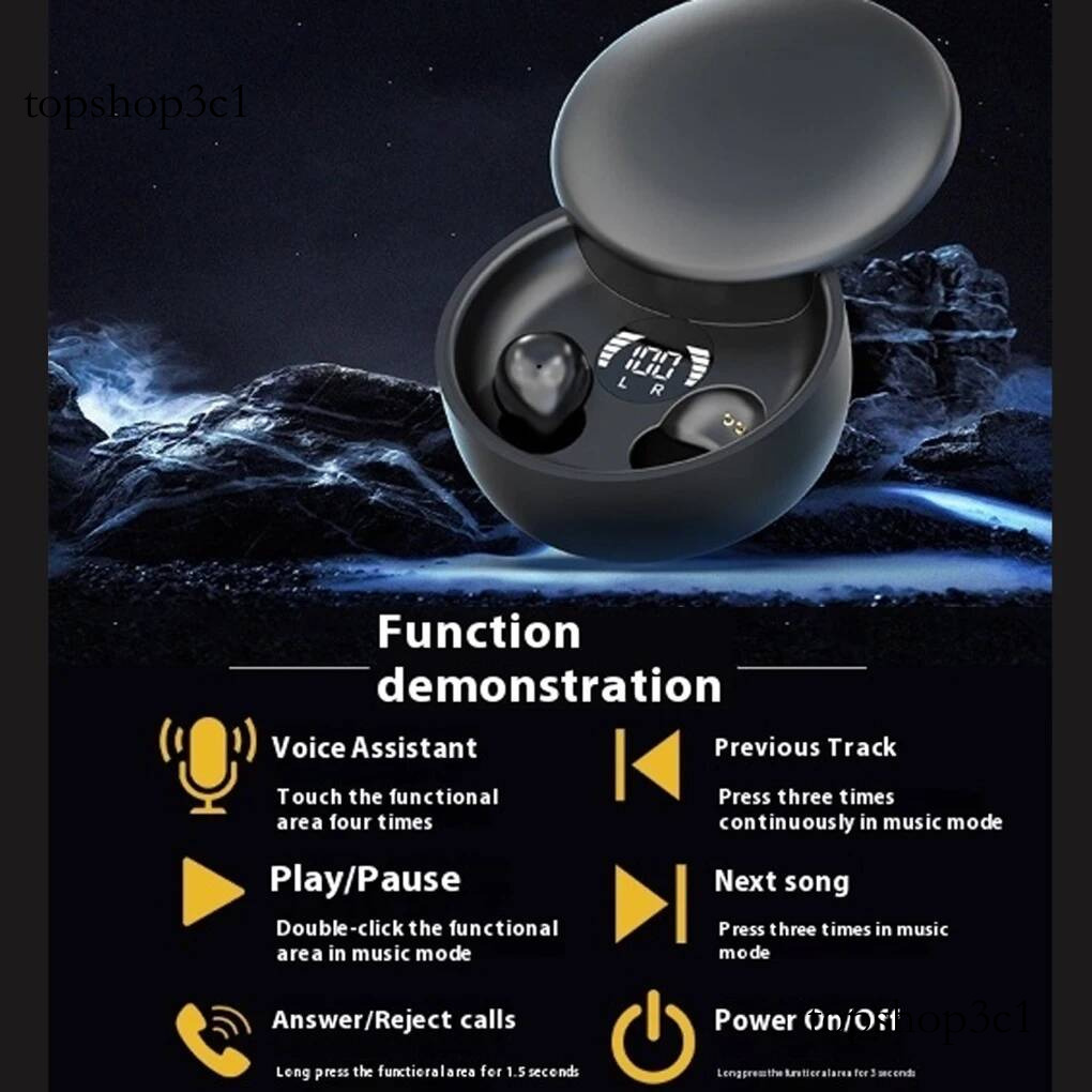 Invisible Sleep Headphones Bluetooth 5.4 Earphones Mini Earbuds TWS Wireless HIFI Stereo Noise Reduction Waterproof Headsets