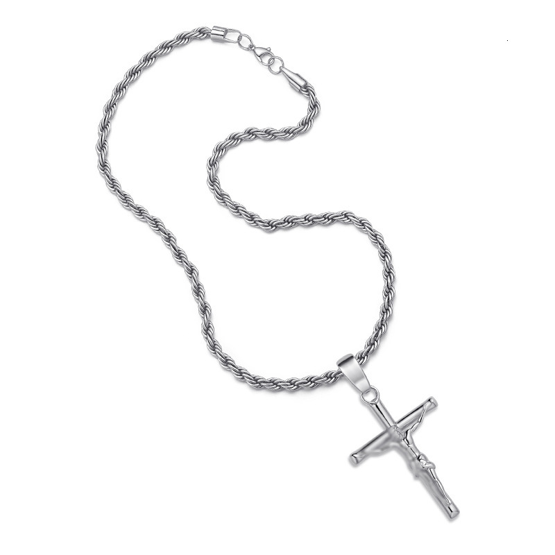 Luxury Brand Designer Jewelry European And American Hot-Selling Cross Necklace 18K Gold Plated Non-Fading Personalized High-End Cross Pendant For Men