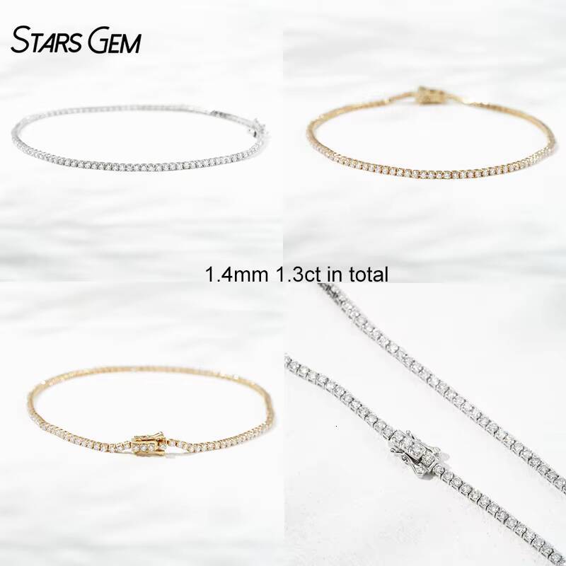 Lab Diamond Tennis Bracelet 10K Gold Lab Diamond Jewelry Lab Grown Tennis Diamond Bracelet Ready to Ship