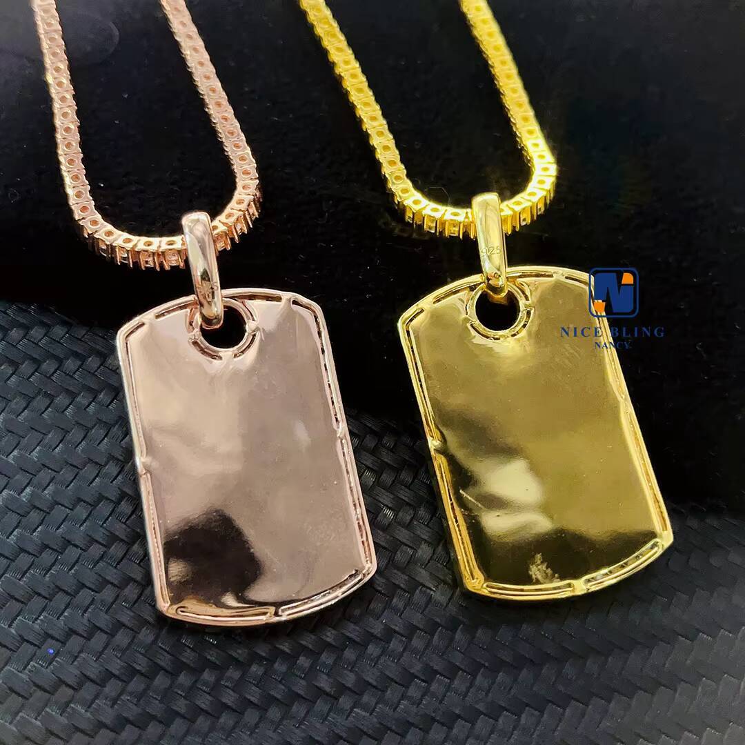 Ready to Ship High Quality Hip Hop Jewelry Iced Out D Color Moissanite Diamond 925 Silver Moissanite Pendant