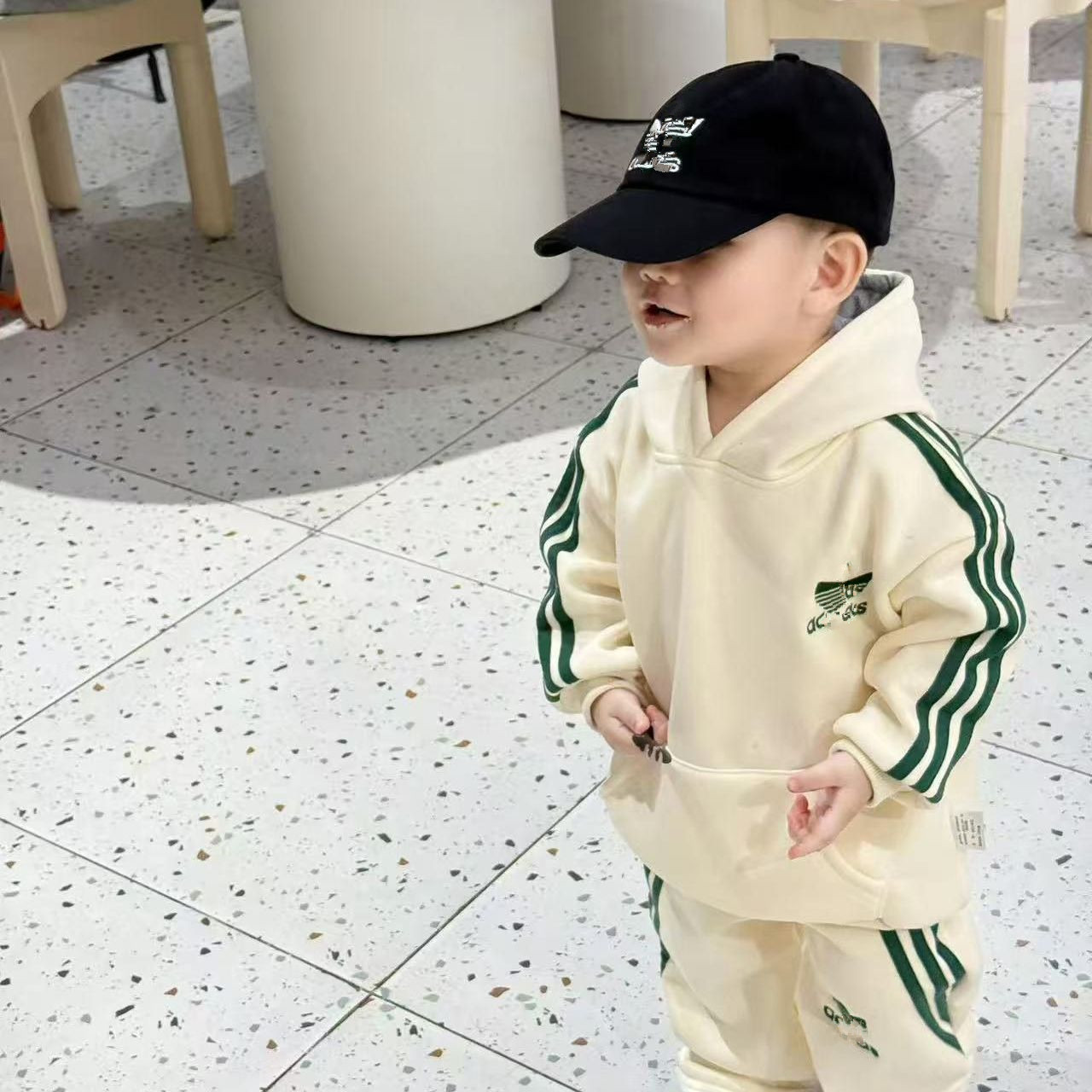 Children Clothing Toddler Brand Sets 2026 Autumn Sports Suit Fashion Boys Girls Hooded Sweatshirts with Pants Outfit Suit Kids Tracksuit For