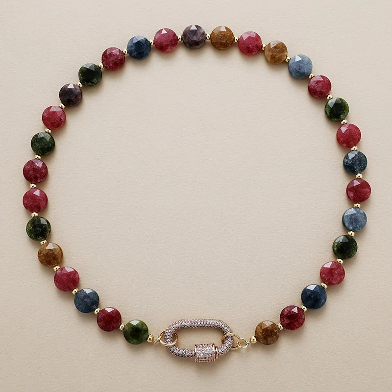 Minimalist Aesthetic Natural Stone ite Handmade Brass Charm Elegant Choker Necklaces Bohemia Woma Jewelry 251223