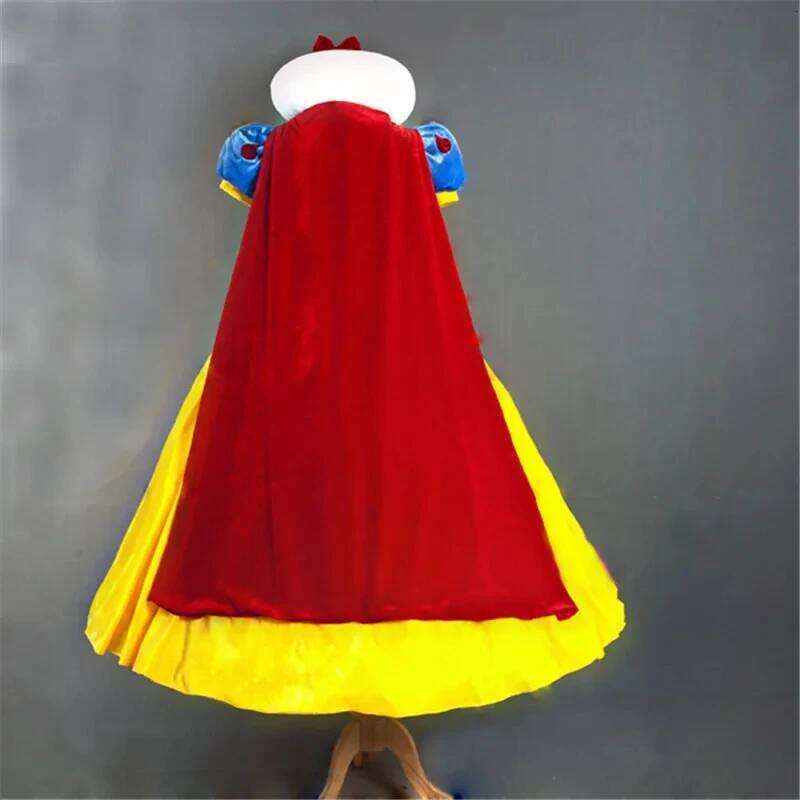 Halloween Party Costume Cosplay Plus Size Cartoon Snow White Girl Princess Dress Women Adult Clothing