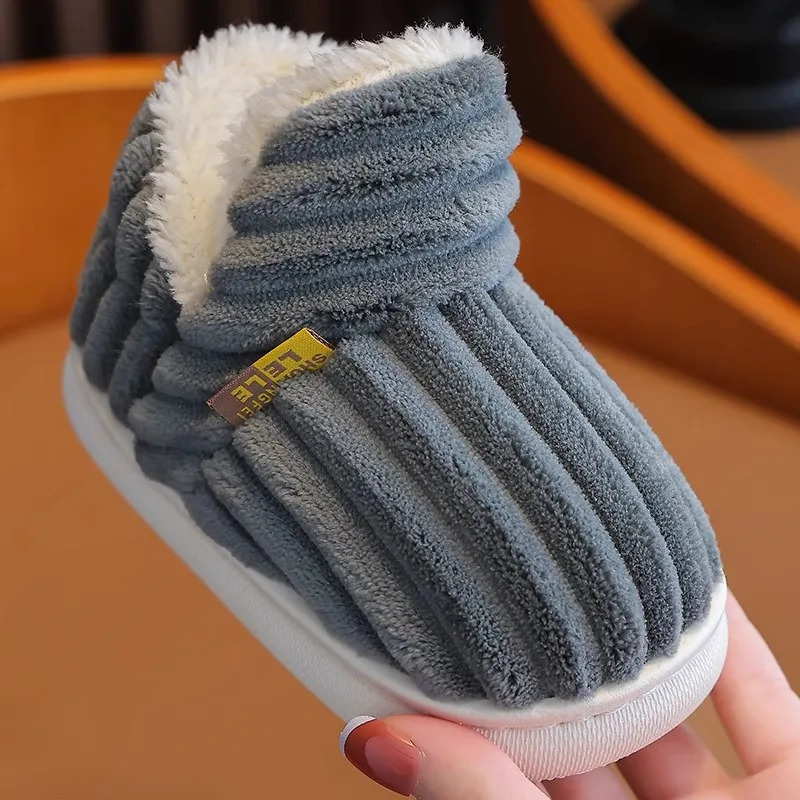 Cotton Shoes Childrens Cotton Slippers Winter Warm Bag Home Parent-child Thick Soled Baby 251218